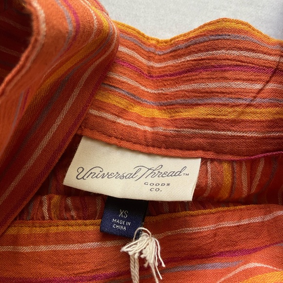 UNIVERSAL THREAD striped peasant square neck top - Picture 5 of 6